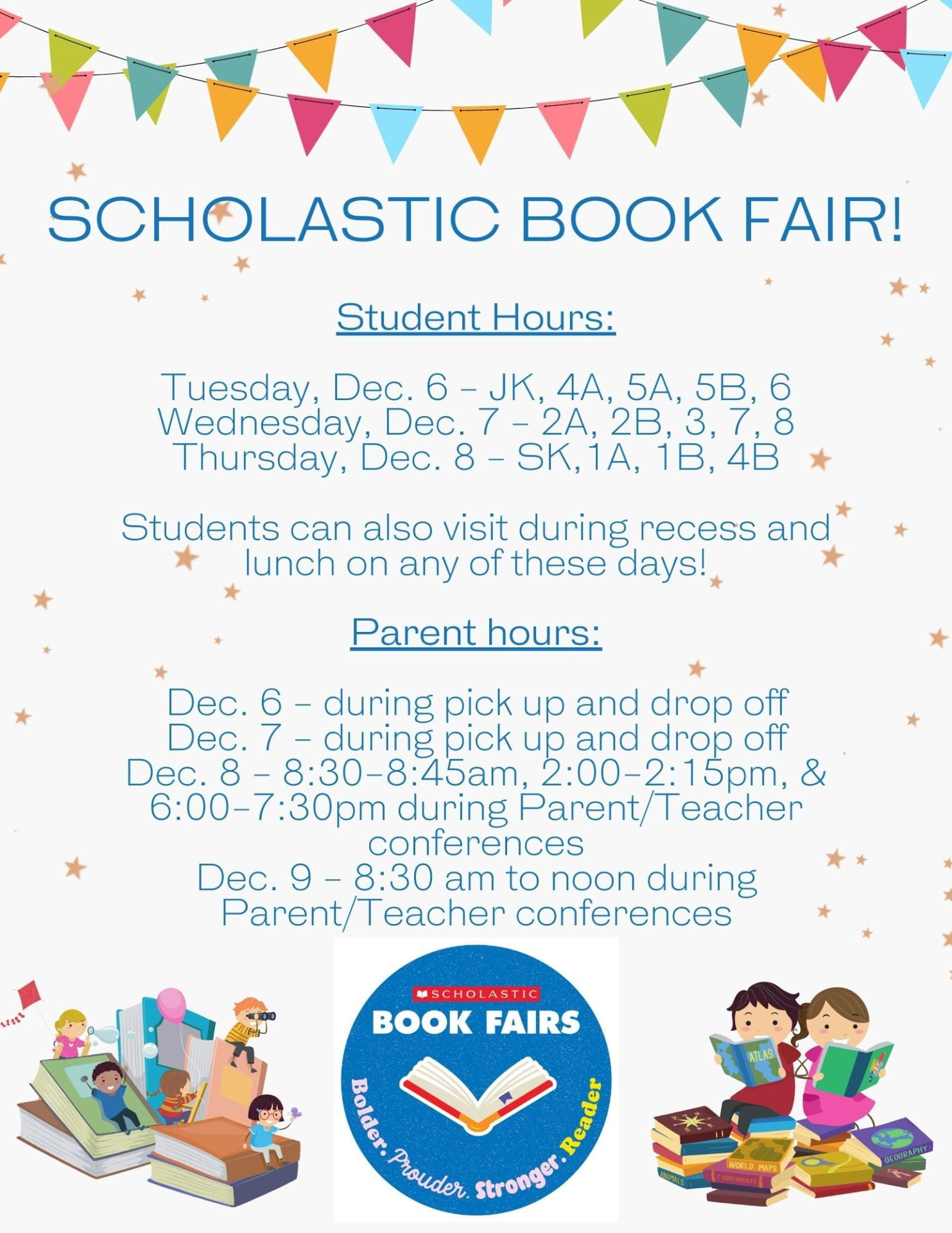 Scholastic Book Fair- December 5-9 | OJCS Grade 5 / Kitah Hay